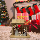 Maxbell Christmas Nativity Scene Statue Christmas Manger for Home Living Room Office
