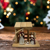 Maxbell Christmas Nativity Scene Statue Christmas Manger for Home Living Room Office