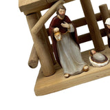 Maxbell Christmas Nativity Scene Statue Christmas Manger for Home Living Room Office