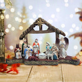 Maxbell Christmas Nativity Scene Figurine Set Crafts for Xmas Gift Holiday Religious