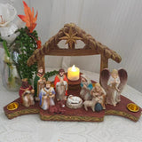 Maxbell Christmas Nativity Scene Figurine Set Crafts for Xmas Gift Holiday Religious