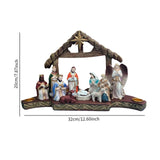 Maxbell Christmas Nativity Scene Figurine Set Crafts for Xmas Gift Holiday Religious