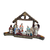 Maxbell Christmas Nativity Scene Figurine Set Crafts for Xmas Gift Holiday Religious