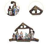 Maxbell Christmas Nativity Scene Figurine Set Crafts for Xmas Gift Holiday Religious