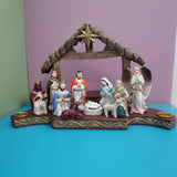 Maxbell Christmas Nativity Scene Figurine Set Crafts for Xmas Gift Holiday Religious
