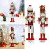 Maxbell Nutcracker King Statue Crafts Wood for Living Room Home Decoration Fireplace