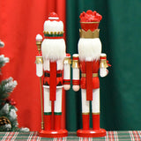 Maxbell Nutcracker King Statue Crafts Wood for Living Room Home Decoration Fireplace