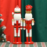 Maxbell Nutcracker King Statue Crafts Wood for Living Room Home Decoration Fireplace