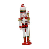 Maxbell Nutcracker King Statue Crafts Wood for Living Room Home Decoration Fireplace