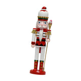 Maxbell Nutcracker King Statue Crafts Wood for Living Room Home Decoration Fireplace