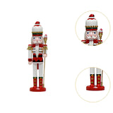 Maxbell Nutcracker King Statue Crafts Wood for Living Room Home Decoration Fireplace
