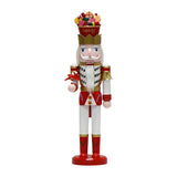 Maxbell Nutcracker King Statue Crafts Desktop Ornament for Entrance Festival Desktop