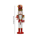 Maxbell Nutcracker King Statue Crafts Desktop Ornament for Entrance Festival Desktop