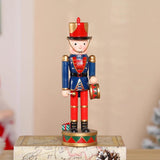 Maxbell Christmas Nutcracker Figures Wooden Nutcracker for Tables Shelves Kids Gifts Style B