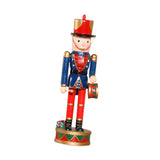 Maxbell Christmas Nutcracker Figures Wooden Nutcracker for Tables Shelves Kids Gifts Style B
