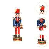 Maxbell Christmas Nutcracker Figures Wooden Nutcracker for Tables Shelves Kids Gifts Style B
