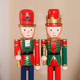 Maxbell Christmas Nutcracker Figures Wooden Nutcracker for Tables Shelves Kids Gifts Style B