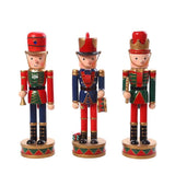 Maxbell Christmas Nutcracker Figures Wooden Nutcracker for Tables Shelves Kids Gifts Style B