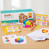 Maxbell 3D Cube Puzzle Preschool Learning Toy Wooden Block Puzzle Children Kid Adults