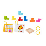 Maxbell 3D Cube Puzzle Preschool Learning Toy Wooden Block Puzzle Children Kid Adults