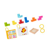 Maxbell 3D Cube Puzzle Preschool Learning Toy Wooden Block Puzzle Children Kid Adults