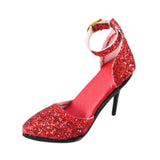 Maxbell 1/6 Figure High Heeled Sandals Doll High Heels Model for 12 inch Figure Body Red