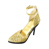 Maxbell 1/6 Figure High Heeled Sandals Doll High Heels Model for 12 inch Figure Body Gold