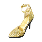 Maxbell 1/6 Figure High Heeled Sandals Doll High Heels Model for 12 inch Figure Body Gold