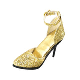 Maxbell 1/6 Figure High Heeled Sandals Doll High Heels Model for 12 inch Figure Body Gold