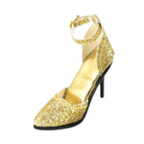 Maxbell 1/6 Figure High Heeled Sandals Doll High Heels Model for 12 inch Figure Body Gold