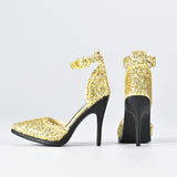 Maxbell 1/6 Figure High Heeled Sandals Doll High Heels Model for 12 inch Figure Body Gold