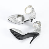 Maxbell 1/6 Figure High Heeled Sandals Doll High Heels Model for 12 inch Figure Body Silver