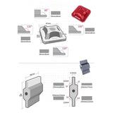 Maxbell Sanding Surface Tools Set for Hard to Sand Surface Small Projects Table Legs
