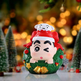 Maxbell 6x Cute Action Figure Christmas Gift Miniature Dolls for Boys Girls Children Christmas Night