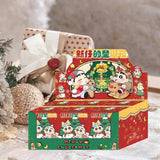 Maxbell 6x Cute Action Figure Christmas Gift Miniature Dolls for Boys Girls Children Christmas Night