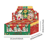 Maxbell 6x Cute Action Figure Christmas Gift Miniature Dolls for Boys Girls Children Christmas Night