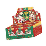 Maxbell 6x Cute Action Figure Christmas Gift Miniature Dolls for Boys Girls Children Christmas Night