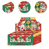 Maxbell 6x Cute Action Figure Christmas Gift Miniature Dolls for Boys Girls Children Christmas Night