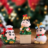 Maxbell 6x Cute Action Figure Christmas Gift Miniature Dolls for Boys Girls Children Christmas Night