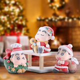 Maxbell 6x Cute Action Figure Christmas Gift Miniature Dolls for Boys Girls Children Christmas Carnival