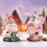 Maxbell 6x Cute Action Figure Christmas Gift Miniature Dolls for Boys Girls Children Christmas Carnival