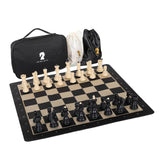 Maxbell Portable International Chess Set Family Game Storage Bag for Friend Children