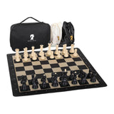 Maxbell Portable International Chess Set Family Game Storage Bag for Friend Children