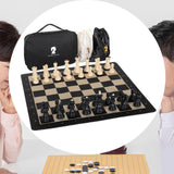 Maxbell Portable International Chess Set Family Game Storage Bag for Friend Children