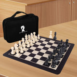 Maxbell International Chess Set Family Game with Storage Bag for Adults Kids Outdoor