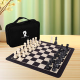 Maxbell International Chess Set Family Game with Storage Bag for Adults Kids Outdoor