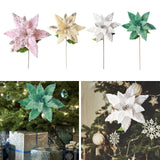 Maxbell Artificial Christmas Flower Craft Holiday Decoration for Home Porch Festival pink