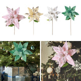 Maxbell Artificial Christmas Flower Craft Holiday Decoration for Home Porch Festival pink