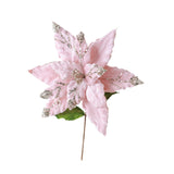 Maxbell Artificial Christmas Flower Craft Holiday Decoration for Home Porch Festival pink