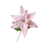 Maxbell Artificial Christmas Flower Craft Holiday Decoration for Home Porch Festival pink